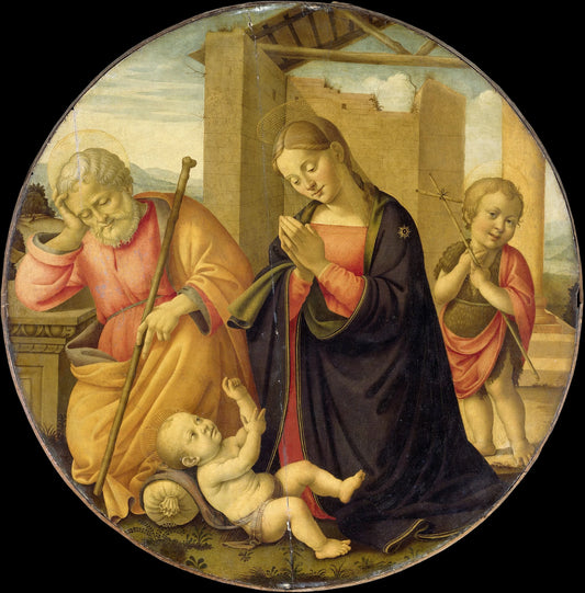 Worshipping the Christ Child – Meester Allegro Vintage Art Print | Wall Art Poster