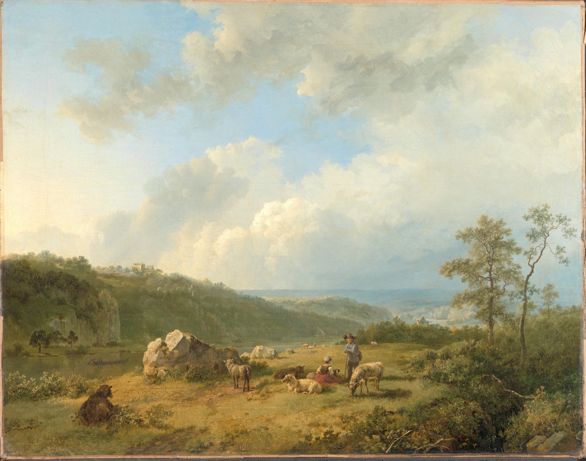 Landscape with a Rainstorm Threatening – Barend Cornelis Koekkoek Vintage Landscape Art Print | Wall Art Poster