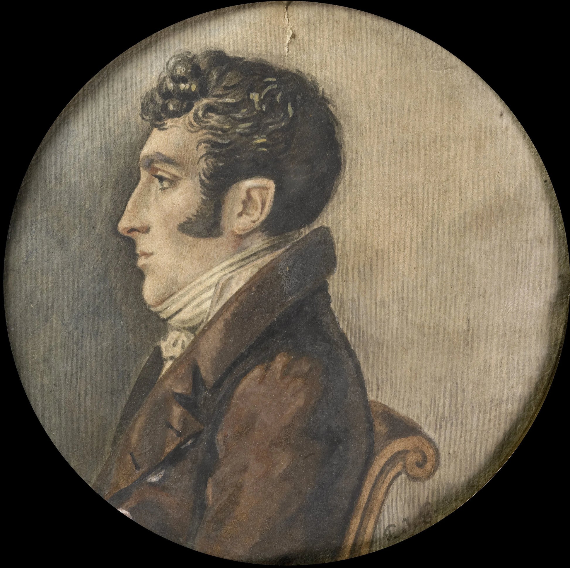 Portrait van Frederik Willem van Limburg Stirum (1774-1850) – Pierre Joseph Gauthier Vintage Portrait Art Print | Wall Art Poster