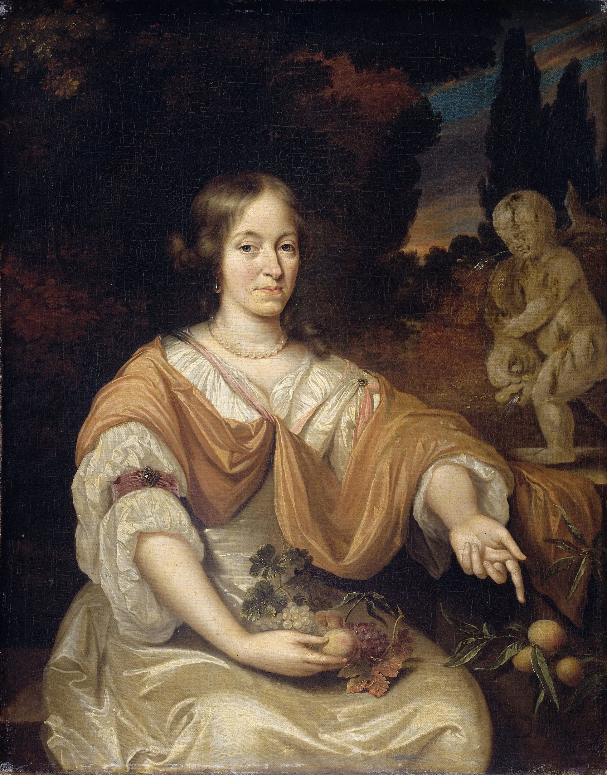 Sara Pottey (1651-1705), Wife of Johan van Bochoven – Daniël Haringh Vintage Portrait Art Print | Wall Art Poster