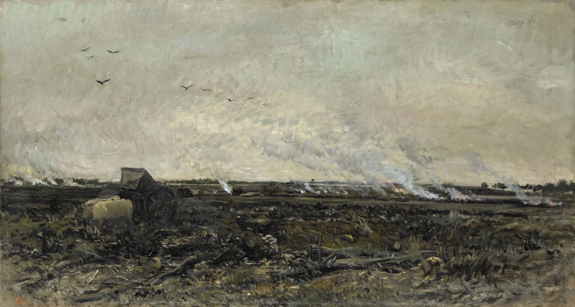 October – Charles-François Daubigny Vintage Landscape Art Print | Wall Art Poster