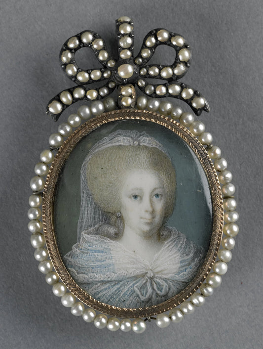 Wilhelmina Carolina (1743-87), prinses van Oranje-Nassau. Dochter van prins Willem IV – anoniem Vintage Art Print | Wall Art Poster