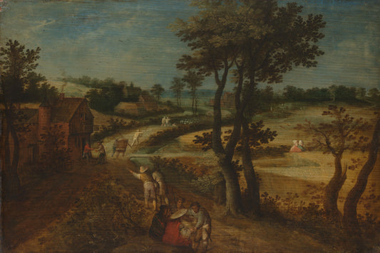 Landscape with Corn Fields – attributed to Jacob Savery (II) Vintage Landscape Art Print | Wall Art Poster