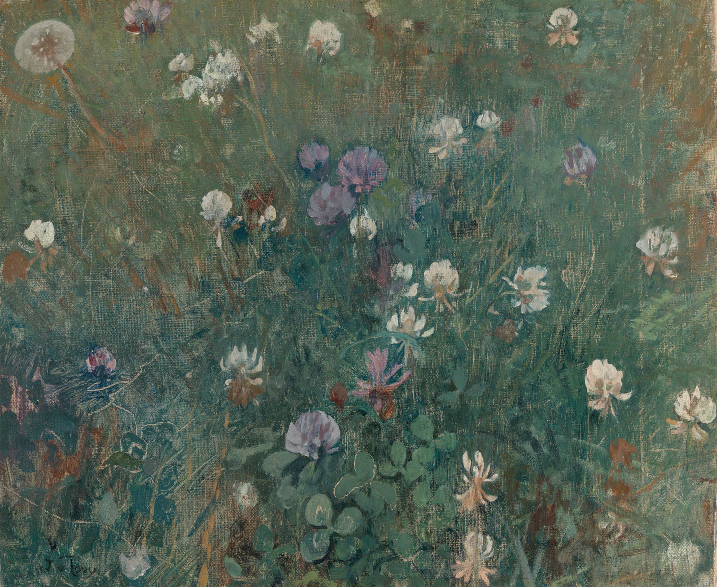 Blooming Clover – Jac van Looij Vintage Floral Art Print | Wall Art Poster