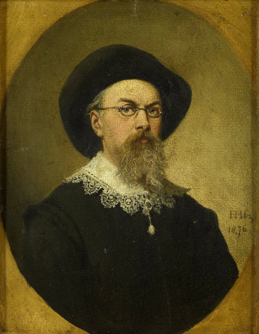Self Portrait – Hendrik Hollander Cz. Vintage Self-Portrait Art Print | Wall Art Poster