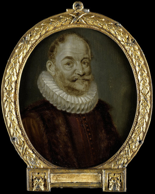 Portrait of Johannes Polyander à Kerckhoven, Professor of Theology in Leiden – Arnoud van Halen Vintage Portrait Art Print | Wall Art Poster