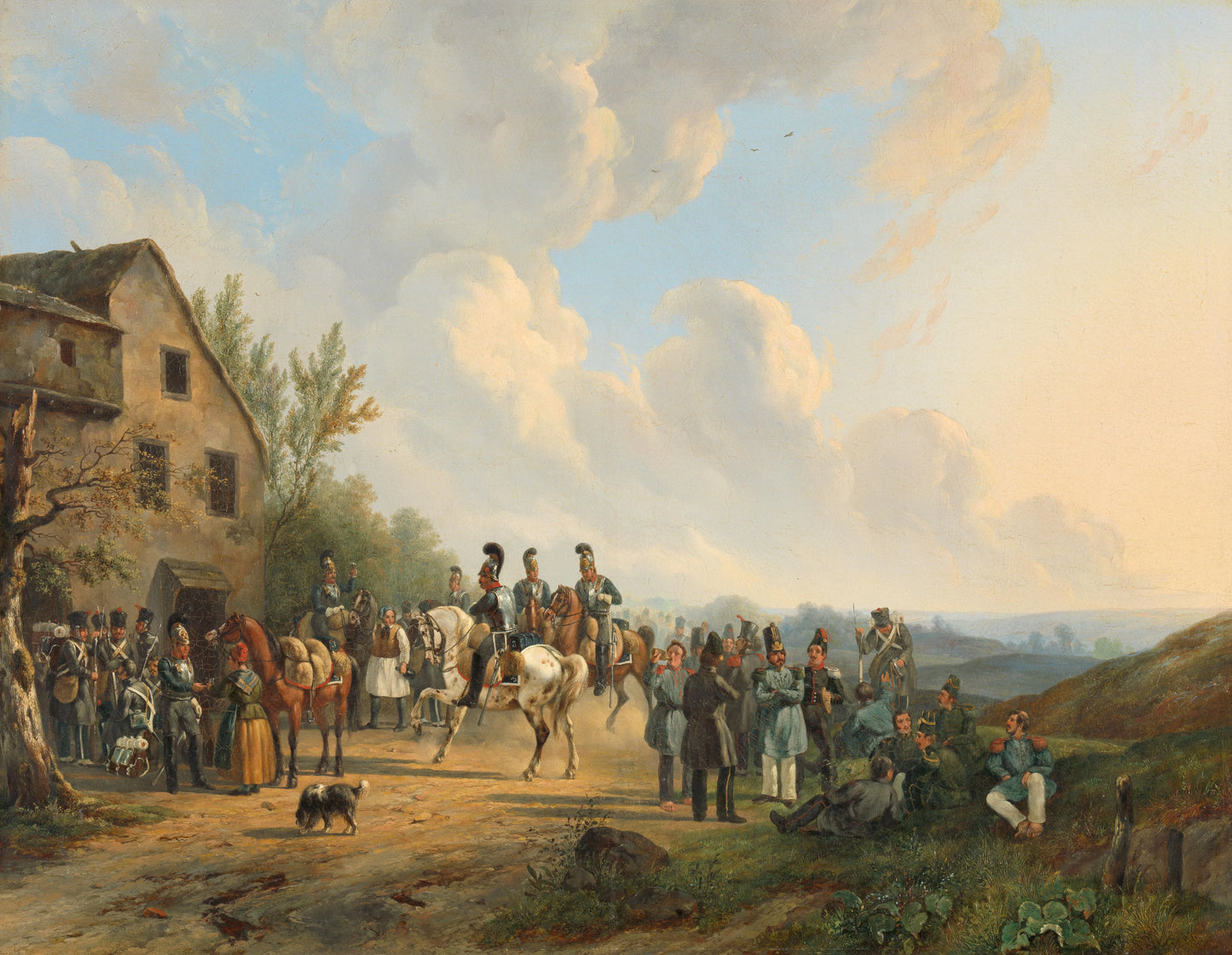 Scene from the Ten Days' Campaign against the Belgian Revolt, August 1831 – Wouter Verschuur (1812-1874) Vintage Art Print | Wall Art Poster