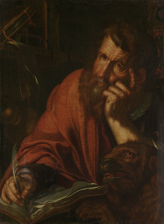The Evangelist Saint Mark – Joachim Wtewael Vintage Art Print | Wall Art Poster
