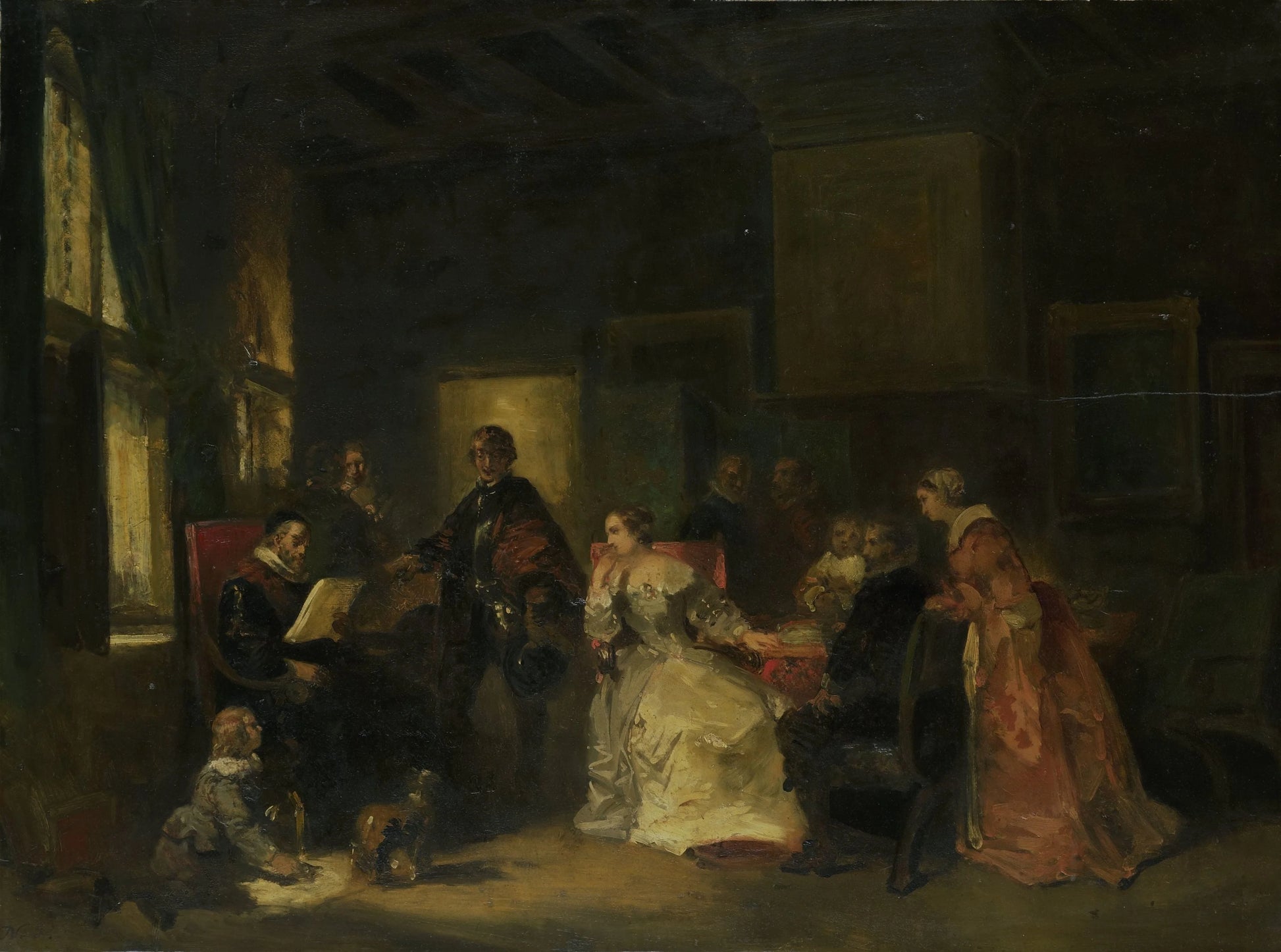 Historical Scene with William the Silent? – Nicolaas Pieneman (mentioned on object) Vintage Art Print | Wall Art Poster