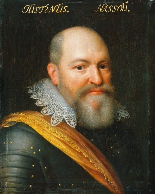 Portrait of Justinus of Nassau (1559-1631) – atelier van Jan Antonisz. van Ravesteyn Vintage Portrait Art Print | Wall Art Poster