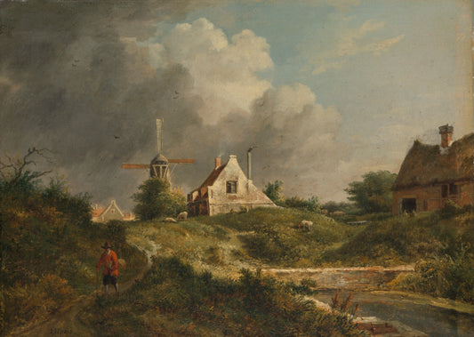 Landscape in the Gooi District of Noord-Holland – Jan Hulswit Vintage Landscape Art Print | Wall Art Poster