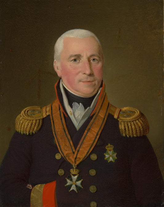 Portrait of Gerrit Verdooren (1757-1824), Vice-admiral – Adriaan de Lelie Vintage Portrait Art Print | Wall Art Poster
