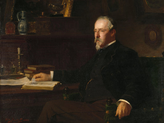 Daniël Franken Dzn (1838-98). Bankier en kunstverzamelaar – Willy Martens Vintage Portrait Art Print | Wall Art Poster