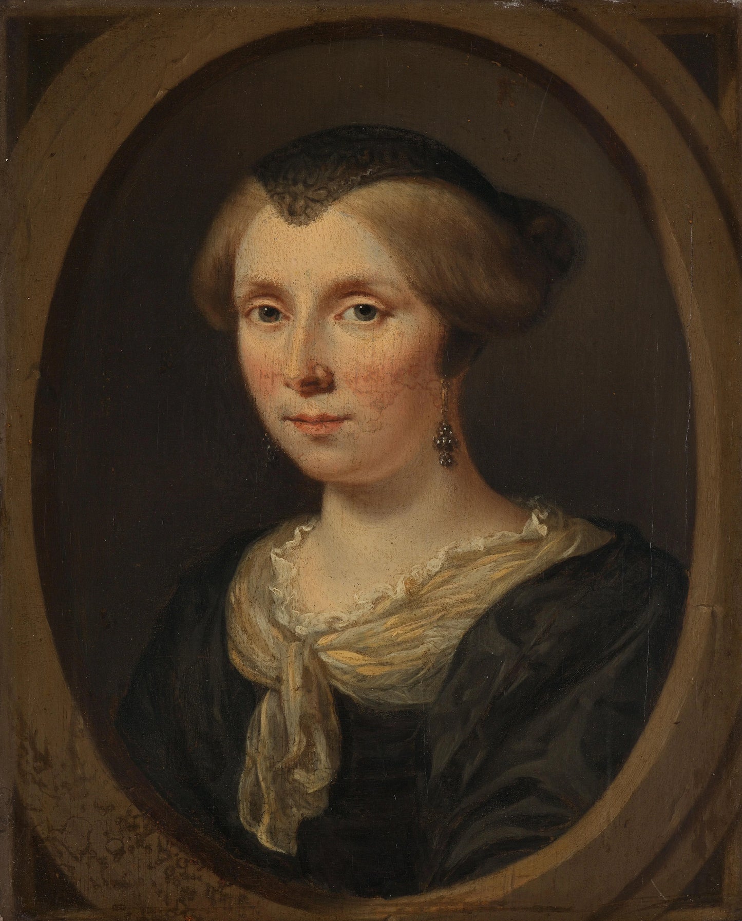 Portrait of Margaretha Verkolje, Wife of Reinier Couturier – Jan Verkolje (I) Vintage Portrait Art Print | Wall Art Poster