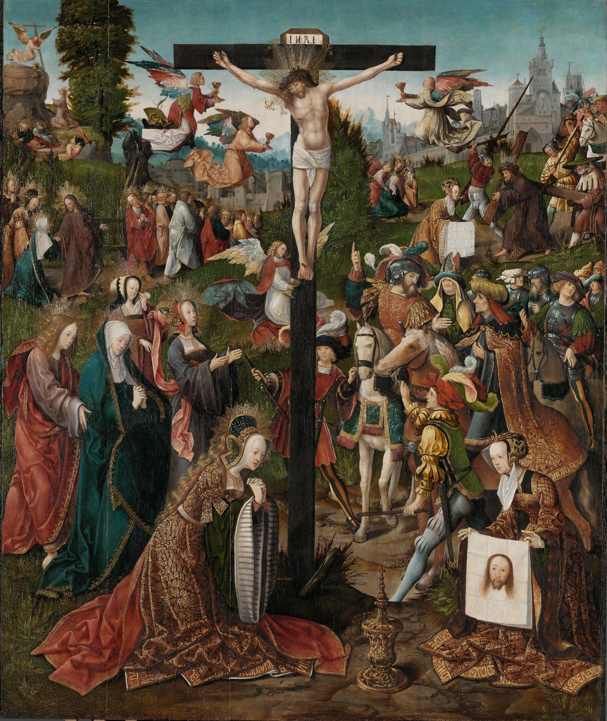 Calvary – Jacob Cornelisz van Oostsanen Vintage Landscape Art Print | Wall Art Poster