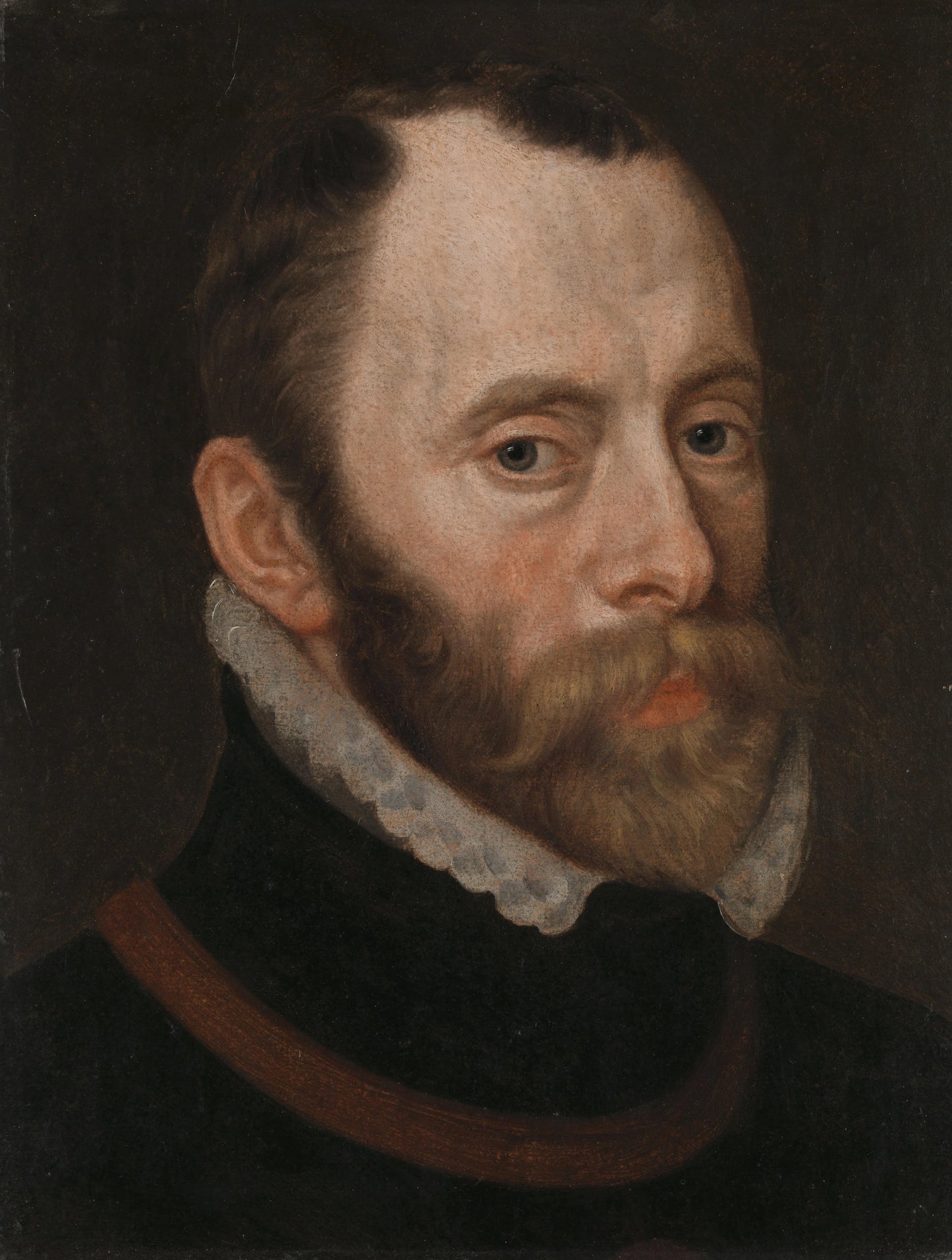 Portrait of Philippe de Montmorency, Count of Horne, Admiral of the Netherlands, Member of the Council of State – kopie naar Anthonis Mor Vintage Portrait Art Print | Wall Art Poster