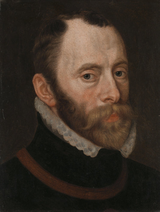 Portrait of Philippe de Montmorency, Count of Horne, Admiral of the Netherlands, Member of the Council of State – kopie naar Anthonis Mor Vintage Portrait Art Print | Wall Art Poster