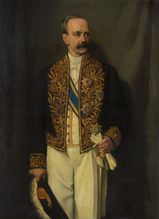 Alexander Willem Frederik Idenburg (1861-1935). Gouverneur-generaal (1909-16) – Jan Franken (mentioned on object) Vintage Portrait Art Print | Wall Art Poster