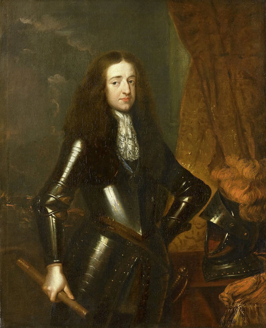 Portrait of Willem III (1650-1702), Prince of Orange and since 1689, King of England – Caspar Netscher Vintage Portrait Art Print | Wall Art Poster