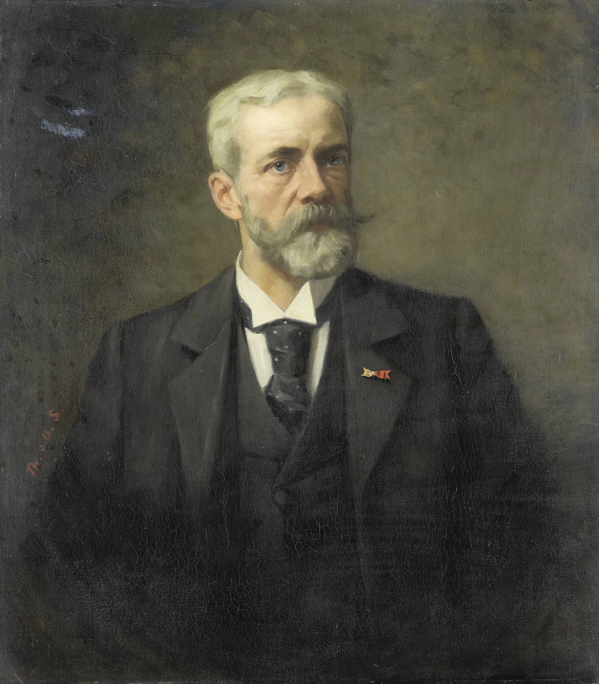 Frederik Daniël Otto Obreen (1840-96). Hoofddirecteur van het Rijksmuseum, Amsterdam – Thérèse Schwartze Vintage Portrait Art Print | Wall Art Poster