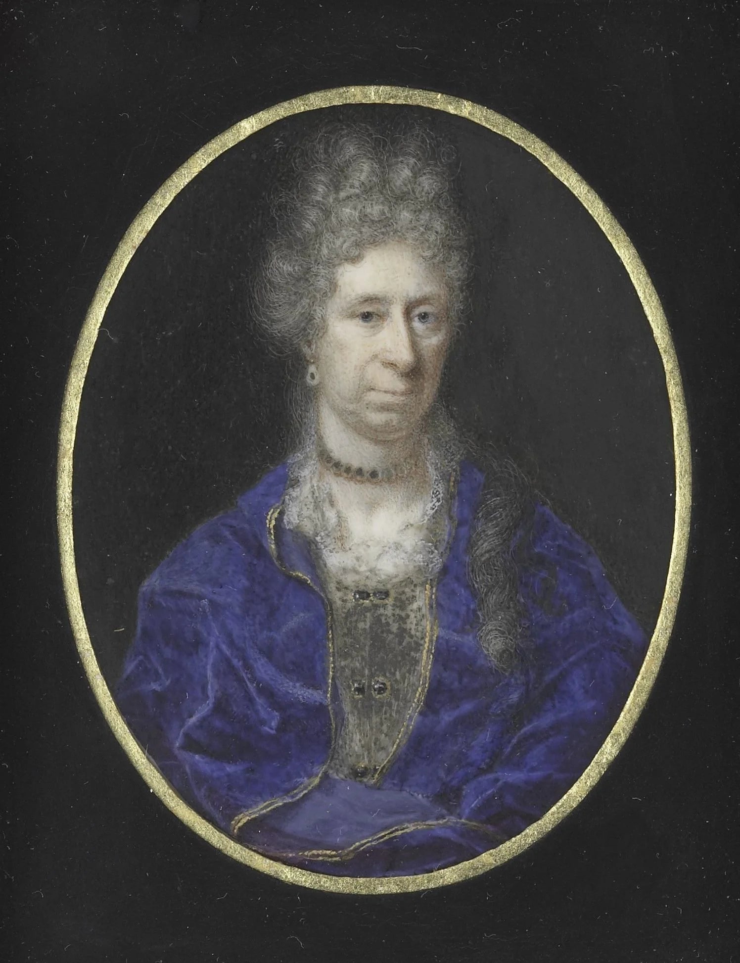 Portret van een vrouw – toegeschreven aan Jacob Christof Le Blon Vintage Portrait Art Print | Wall Art Poster