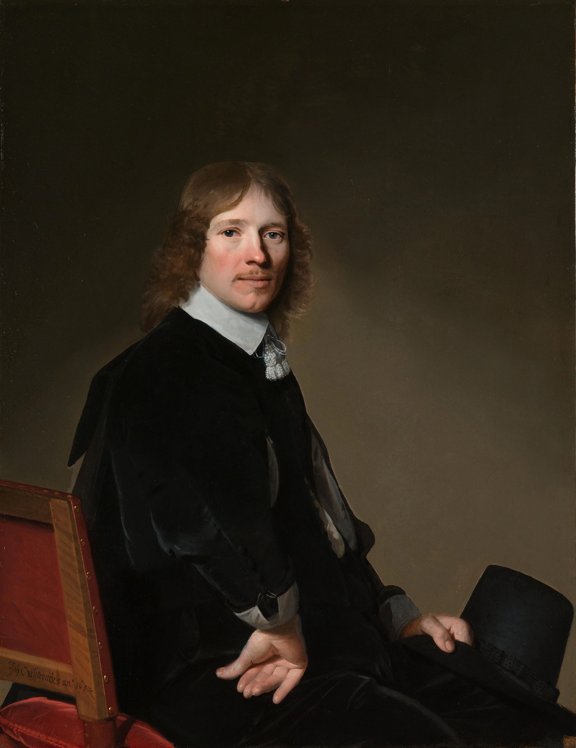 Portrait of Eduard Wallis – Johannes Verspronck (signed by artist) Vintage Portrait Art Print | Wall Art Poster
