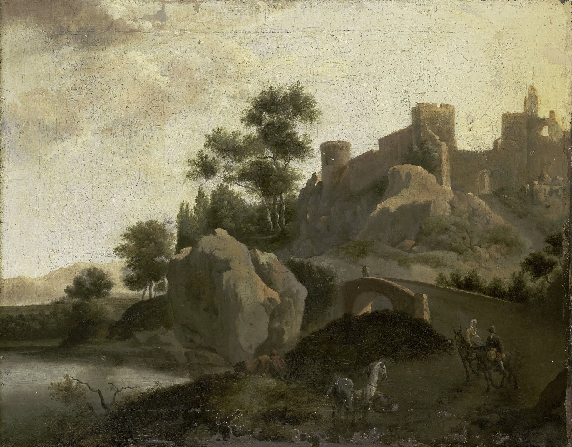 Italian Landscape – J.G. Schieblius Vintage Landscape Art Print | Wall Art Poster