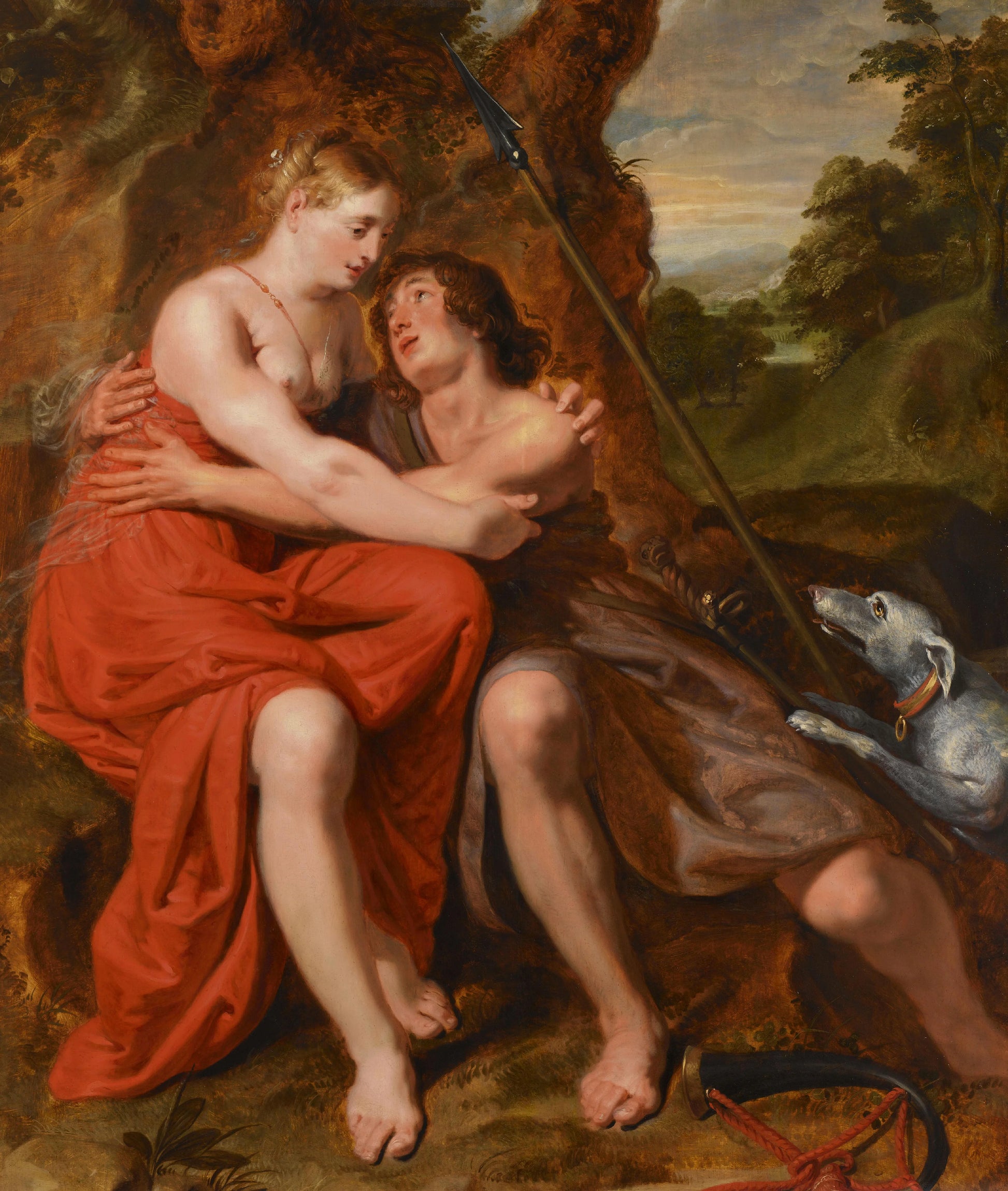 Venus and Adonis – Joos de Pape Vintage Art Print | Wall Art Poster