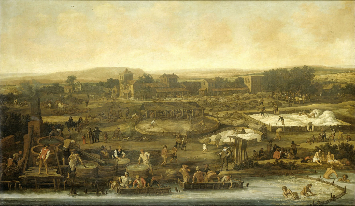 Wool Making – Pieter de Molijn Vintage Landscape Art Print | Wall Art Poster