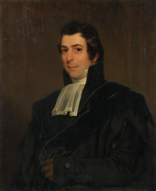 Gijsbertus Johannes Rooyens (1785-1846), Professor of Theology and Church History at the University of Amsterdam – Jan Adam Kruseman (signed by artist) Vintage Portrait Art Print | Wall Art Poster