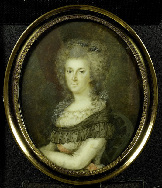Frederika Sophia Wilhelmina (Wilhelmina; 1747-1820), prinses van Pruisen. Echtgenote van prins Willem V – Johannes Emilius Phaff Vintage Art Print | Wall Art Poster