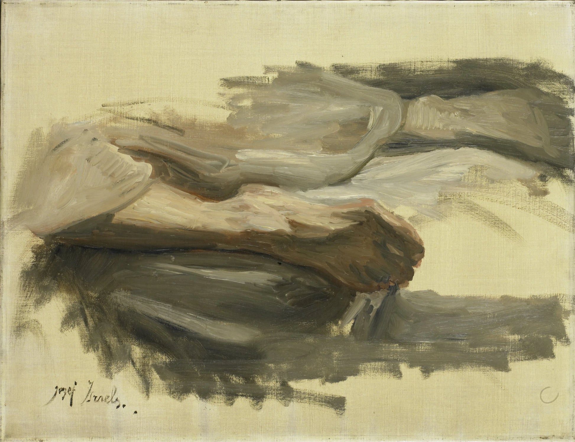 Saul's Legs – Jozef Israëls (eigenhandig gesigneerd) Vintage Art Print | Wall Art Poster