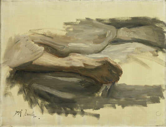 Saul's Legs – Jozef Israëls (eigenhandig gesigneerd) Vintage Art Print | Wall Art Poster