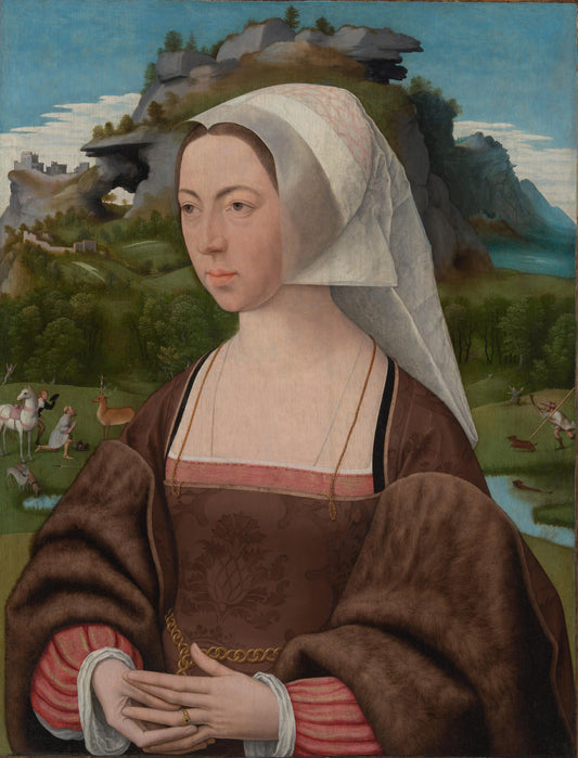 Portrait of a woman – Jan Jansz Mostaert Vintage Portrait Art Print | Wall Art Poster