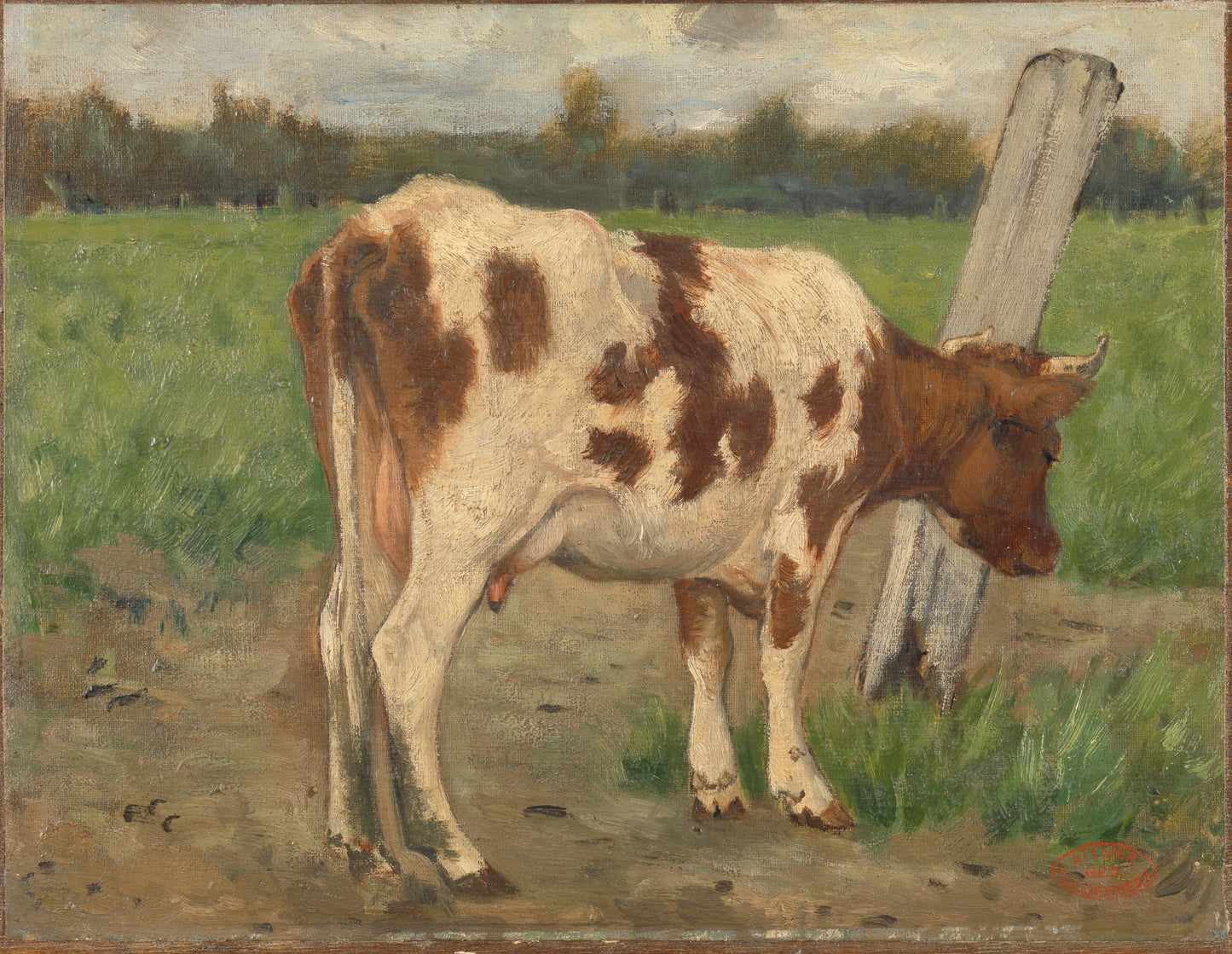 Cow – Geo Poggenbeek (mentioned on object) Vintage Animal Study Art Print | Wall Art Poster