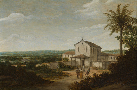 The house of a Dutch colonist in Brazil – Frans Jansz. Post Vintage Landscape Art Print | Wall Art Poster