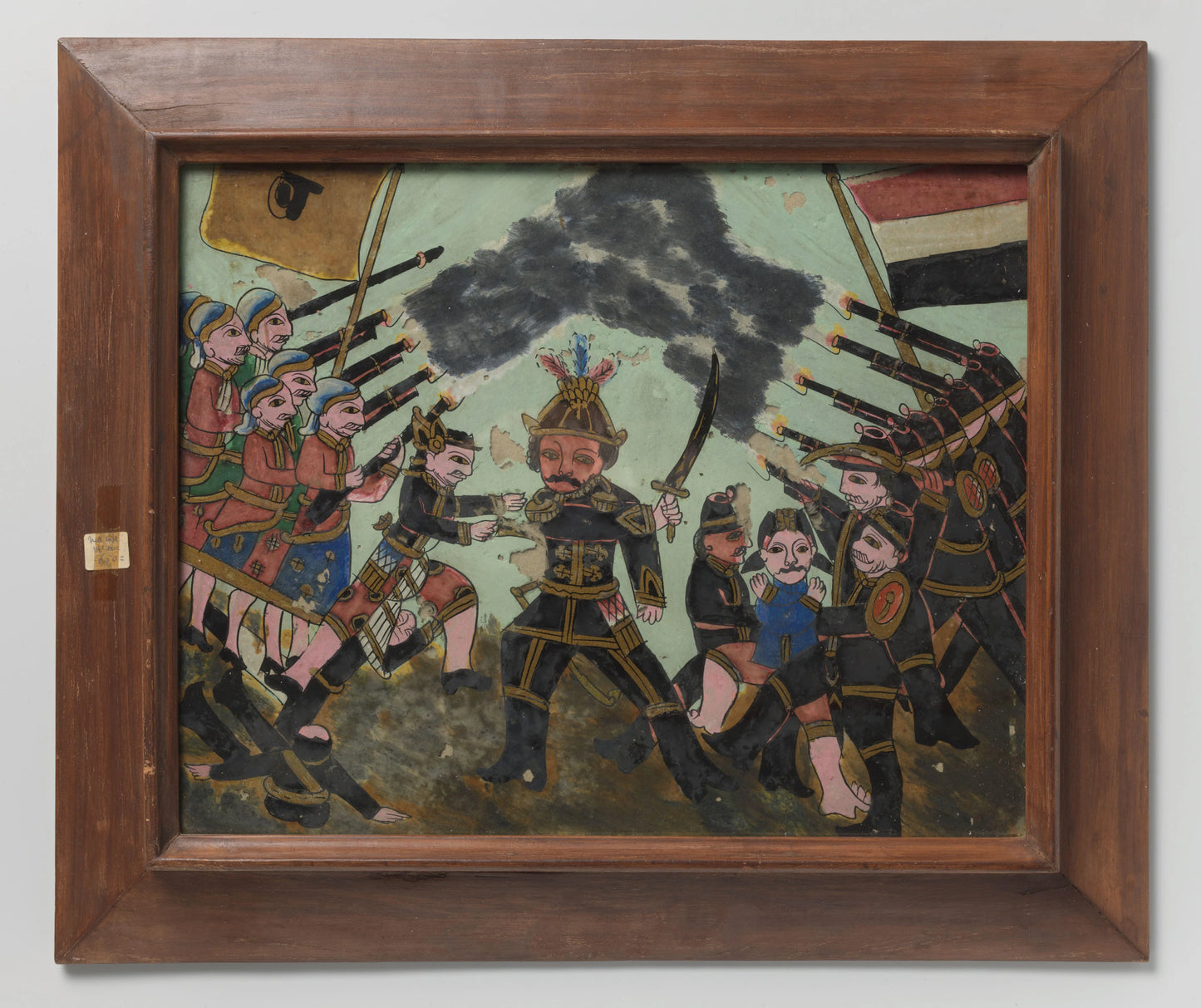 Gevecht tussen Nederlandse militairen en inlanders – anonymous Vintage Art Print | Wall Art Poster