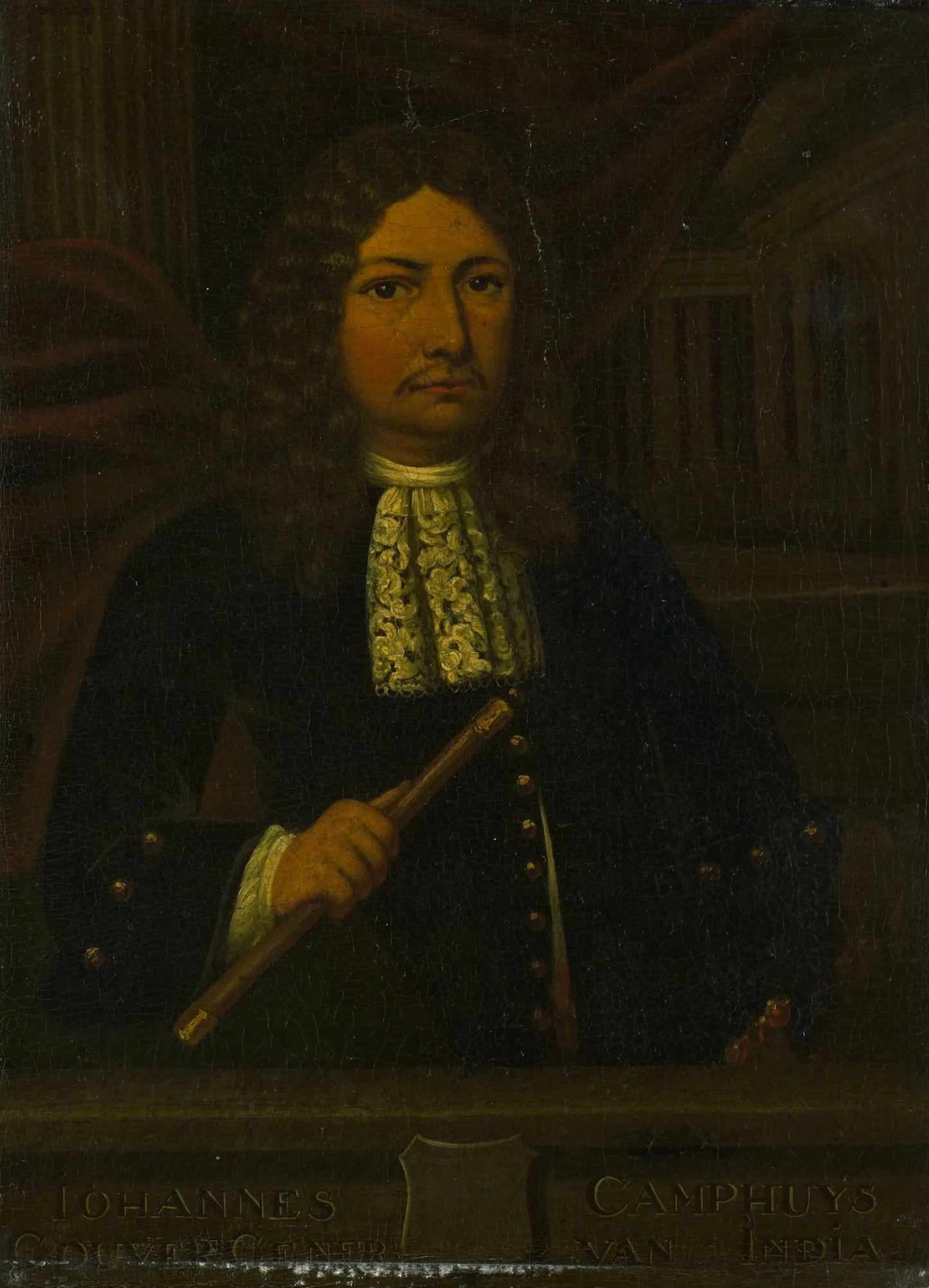 Portrait of Johannes Camphuys, Governor-General of the Dutch East Indies – copy after Gerrit van Goor Vintage Portrait Art Print | Wall Art Poster