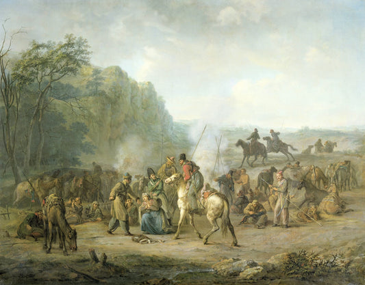Cossack Bivouac, 1813 – Louis Moritz Vintage Art Print | Wall Art Poster