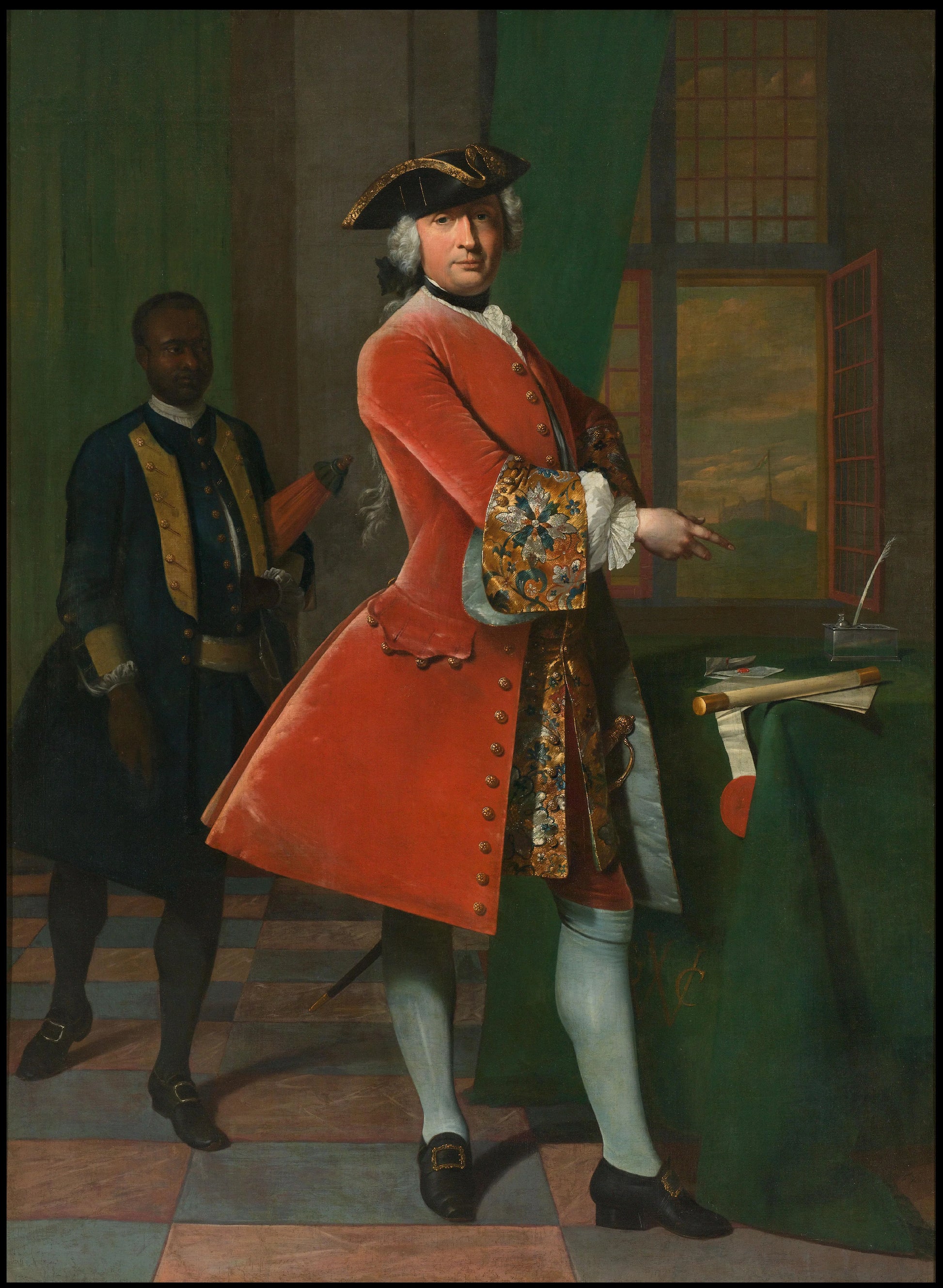 Portrait of Jan Pranger – Frans van der Mijn (mentioned on object) Vintage Portrait Art Print | Wall Art Poster