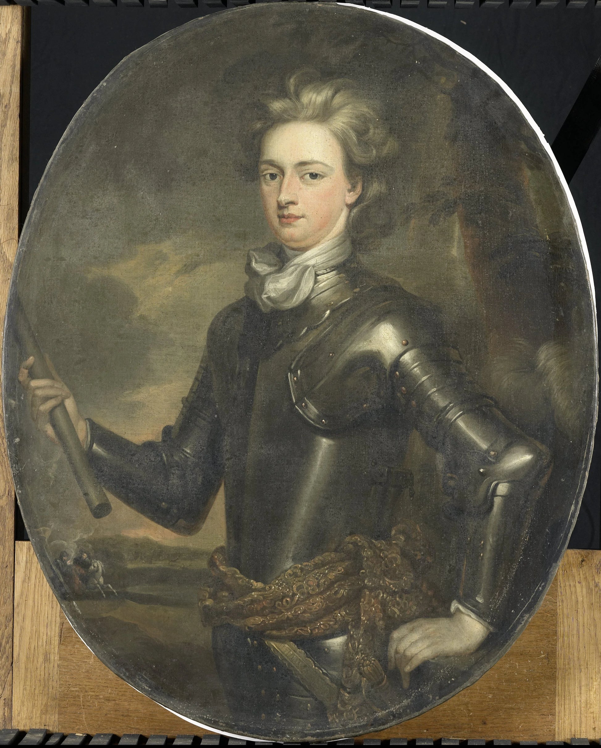 Portrait of a Young Officer – kopie naar Gottfried Kneller Vintage Portrait Art Print | Wall Art Poster