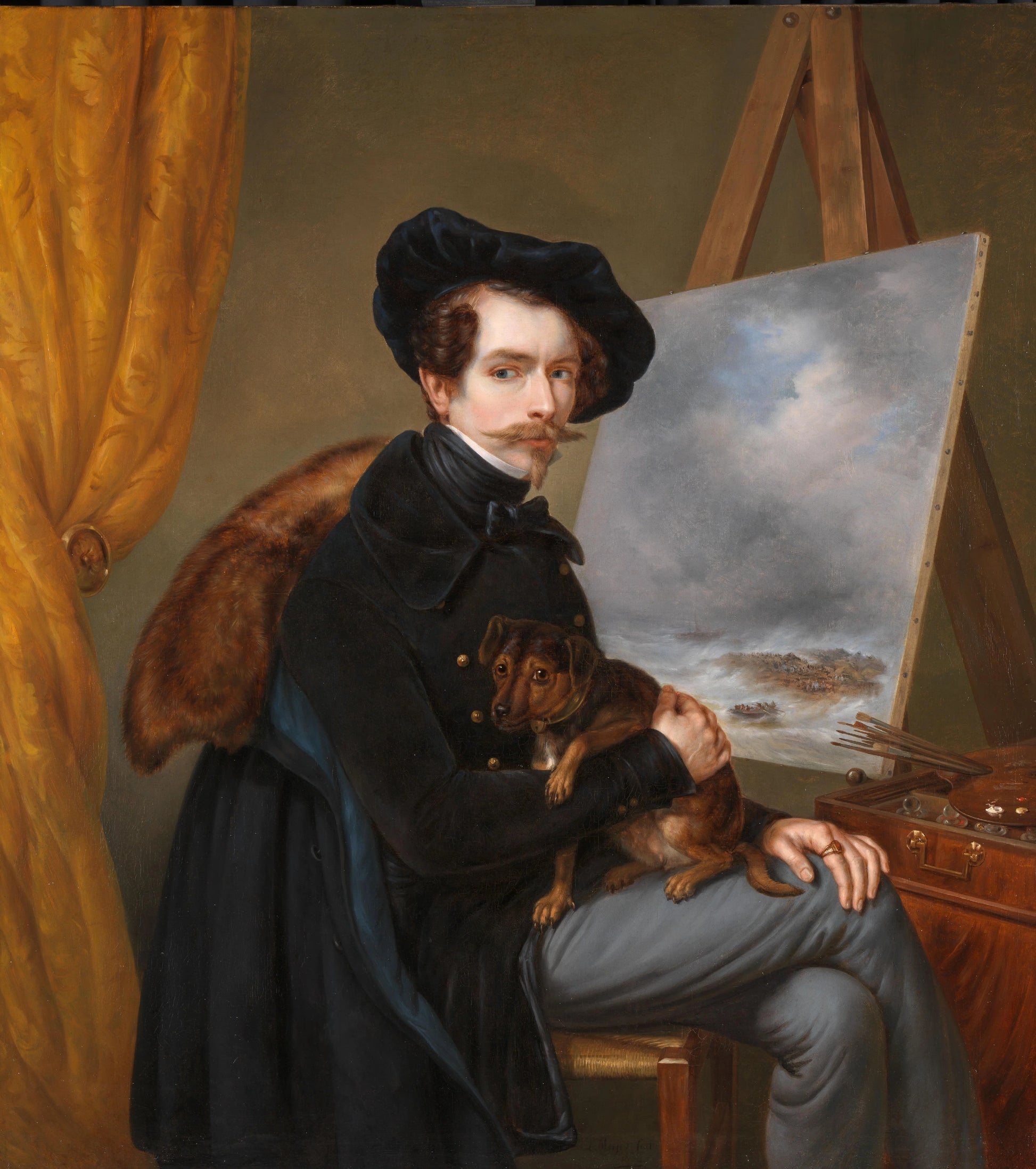 Self-Portrait – Louis Meijer Vintage Self-Portrait Art Print | Wall Art Poster