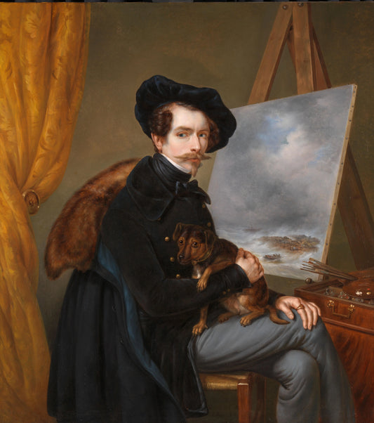 Self-Portrait – Louis Meijer Vintage Self-Portrait Art Print | Wall Art Poster