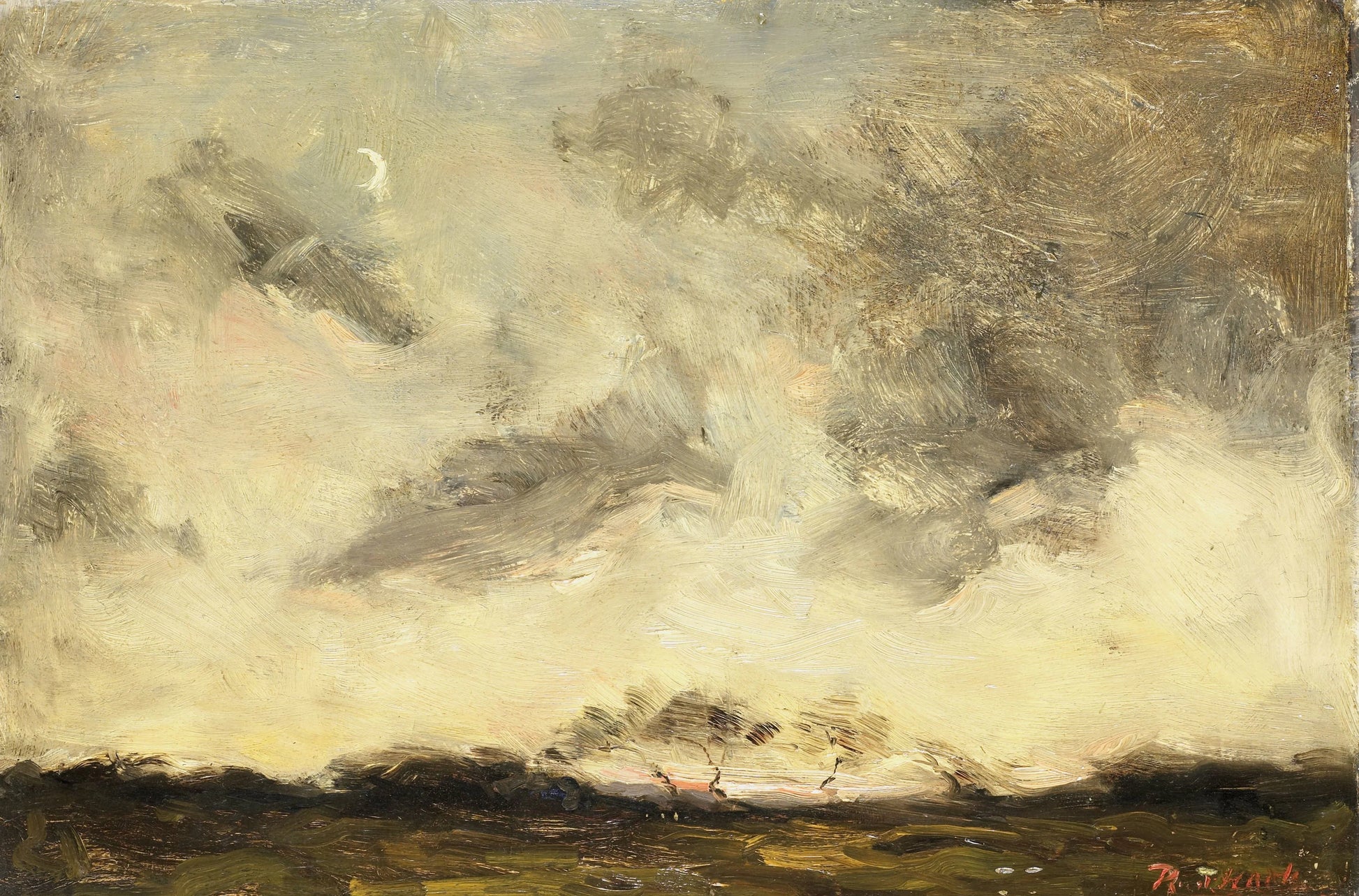 Evening Sun – Rudolf Jurriaan Stephanus Haak Vintage Landscape Art Print | Wall Art Poster