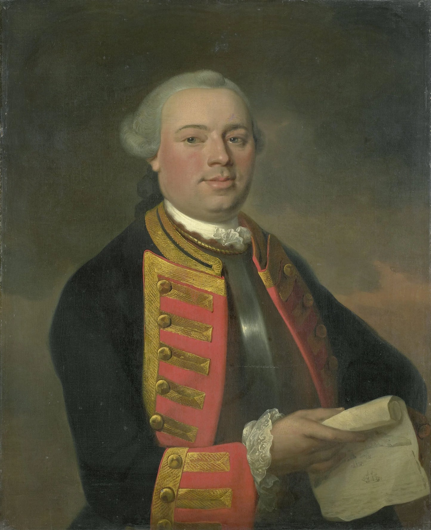 Johan Arnold Zoutman (1724-93), Vice Admiral – August Christian Hauck Vintage Portrait Art Print | Wall Art Poster