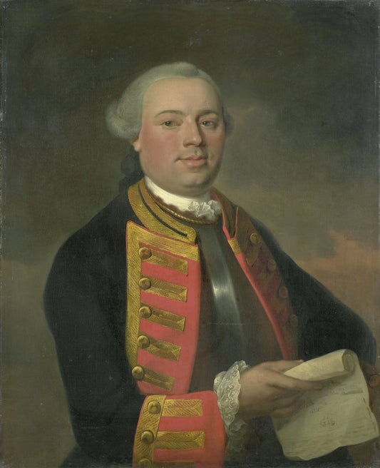 Johan Arnold Zoutman (1724-93), Vice Admiral – August Christian Hauck Vintage Portrait Art Print | Wall Art Poster