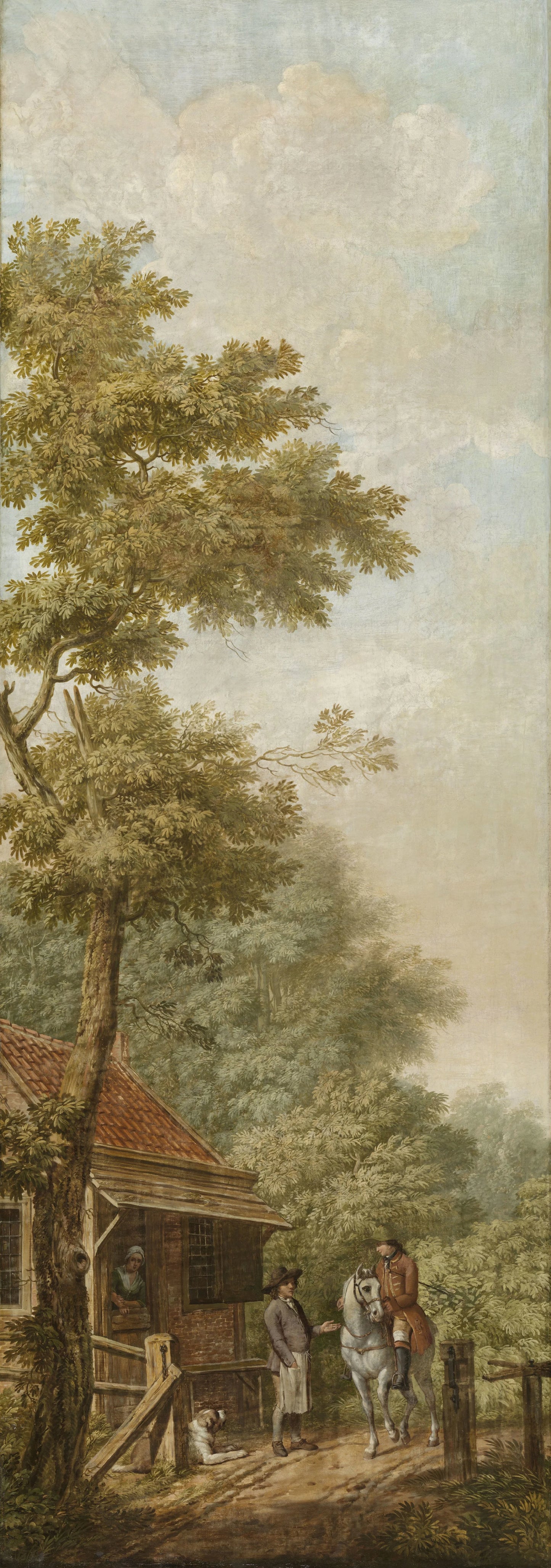 Three Painted Wall Hangings of a Dutch landscape – attributed to Jurriaan Andriessen Vintage Landscape Art Print | Wall Art Poster