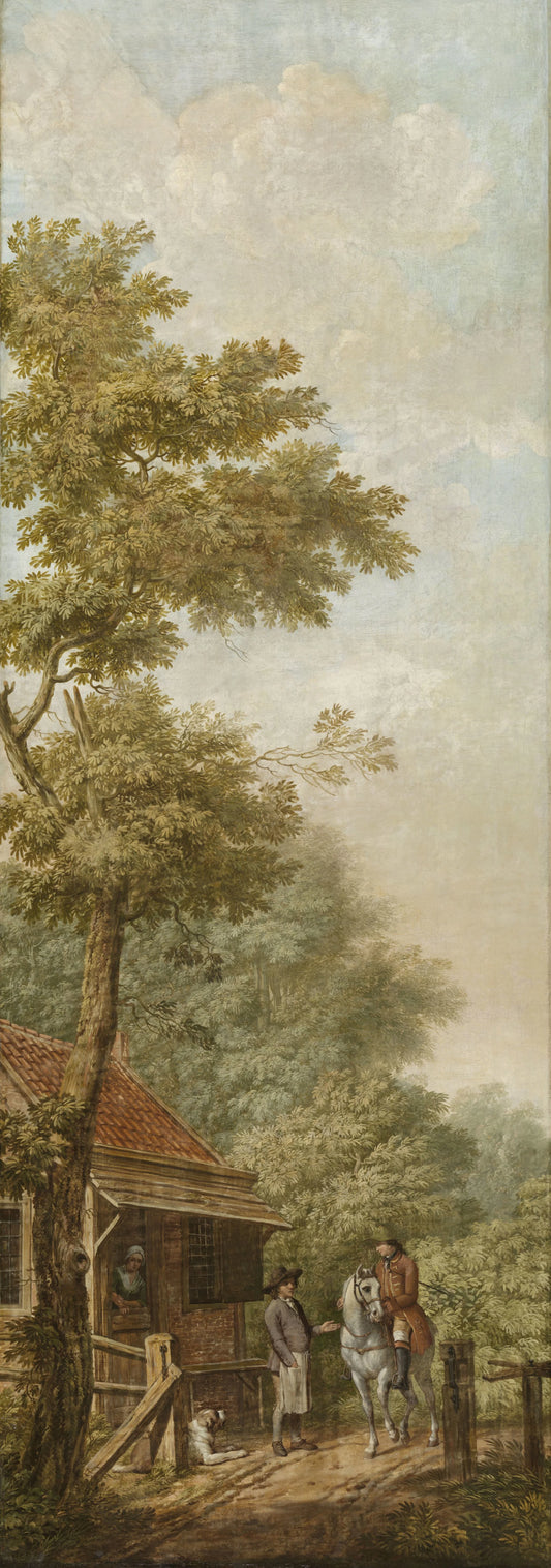 Three Painted Wall Hangings of a Dutch landscape – attributed to Jurriaan Andriessen Vintage Landscape Art Print | Wall Art Poster