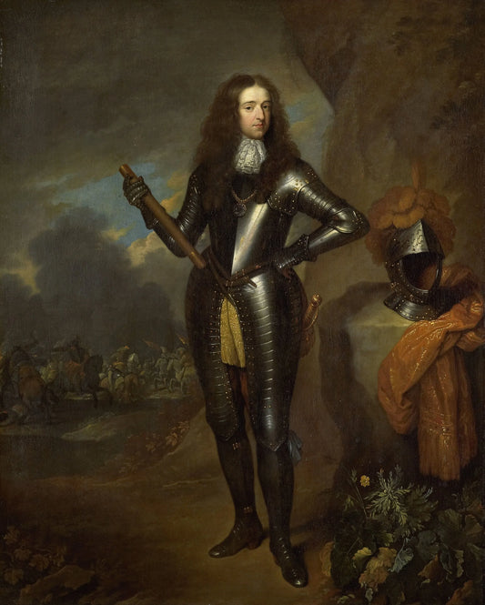 William III (1650-1702), Prince of Orange and since 1689, King of England – kopie naar Caspar Netscher Vintage Art Print | Wall Art Poster