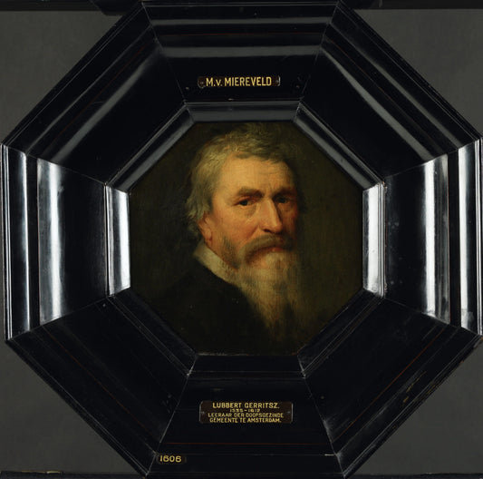 Portrait of Lubbert Gerritsz (1535-1612) – workshop of Michiel Jansz van Mierevelt Vintage Portrait Art Print | Wall Art Poster